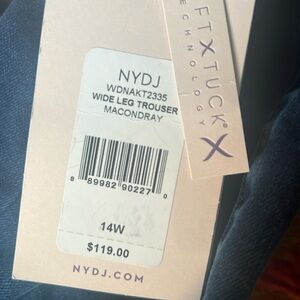 NYDJ Blue Flare Wide Leg Jeans